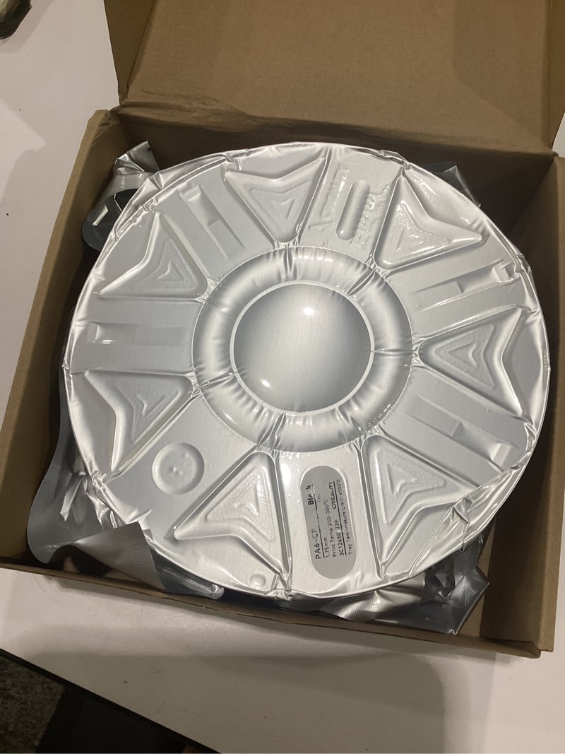 Condition photo showing New/Like New for creality hyper pa6-cf filament 1.75mm, carbon fiber reinforced nylon filament, high strength & heat resistant engineering-grade material for industrial 3d printing, 1kg spool black pa6-cf-black-1kg pa