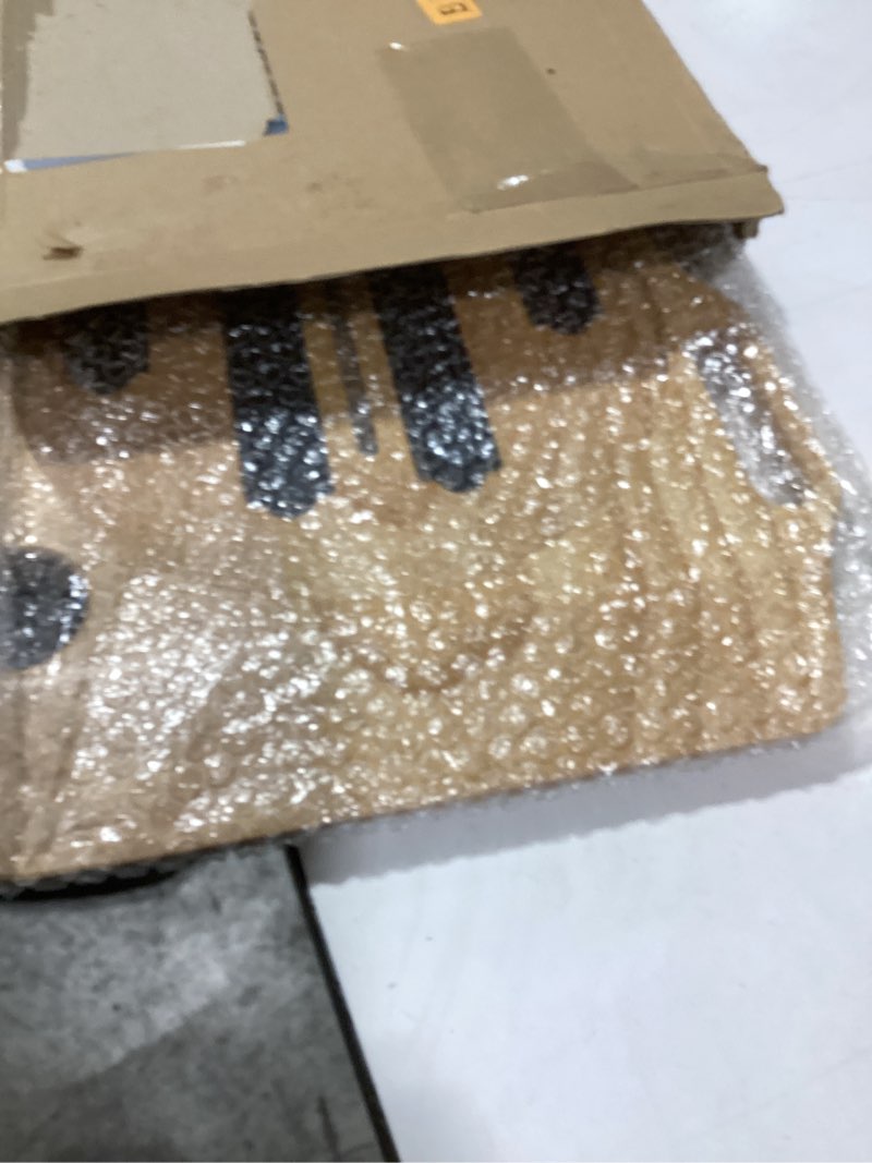 Condition photo showing As Is for Sliding Transfer Board, Wooden Conveyor Board with Stainless Steel Track Pulley Turntable, Turntable Can Rotate 360 Degrees, Bearing Up to 500 Pounds, Suitable for Wheelchair Users