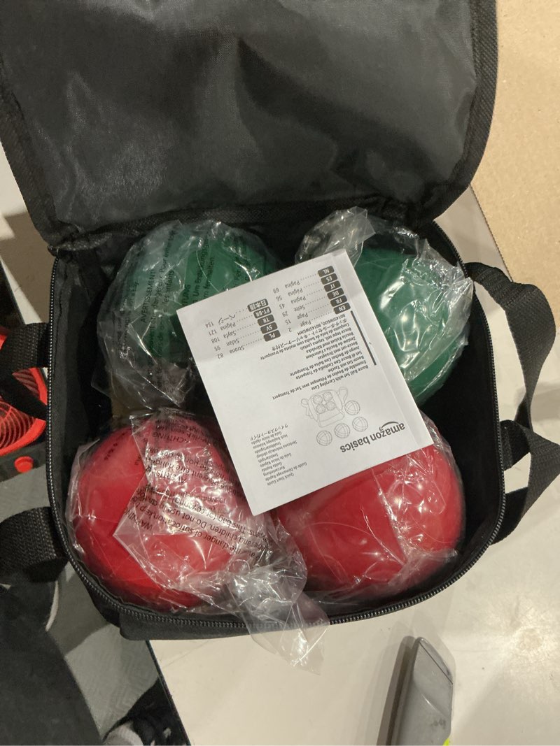 Condition photo showing New/Like New for amazon basics 100mm bocce ball set