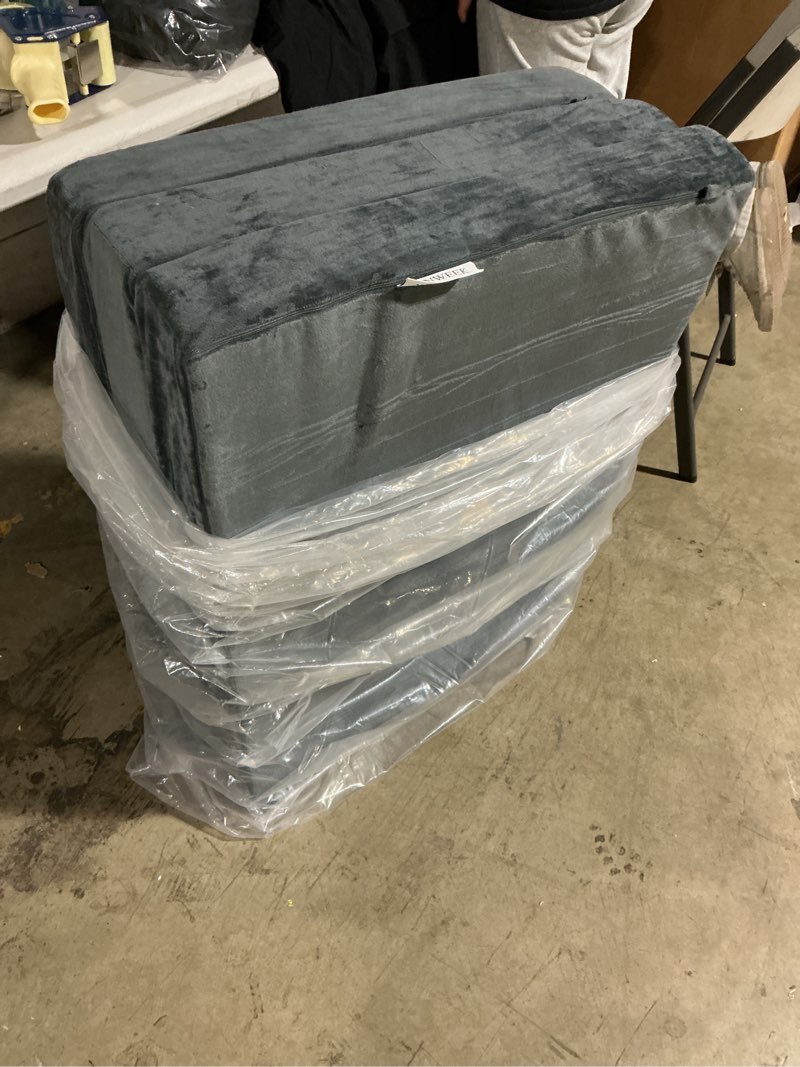 Condition photo showing Good Condition for sinweek tri folding mattress with storage bag 4" foldable mattress foam topper floor cot mattress, guset bed with machine washable cover and waterproof lining, certipur-us certified 31 x 75 inch c (31 x 75 inch) high support foam
