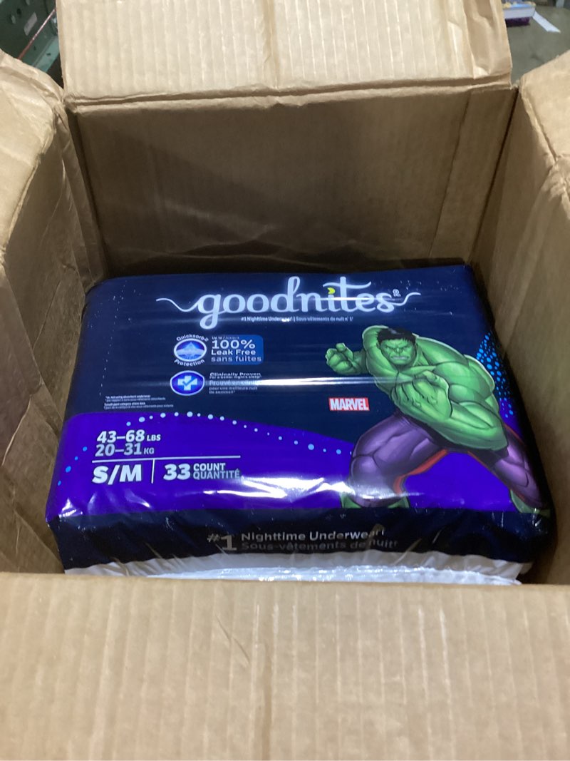 Condition photo showing New/Like New for GoodNites Bedwetting Underwear for Boys, S/m, 44 Ct, Size 4-Boy, 44 Count (4344898287)