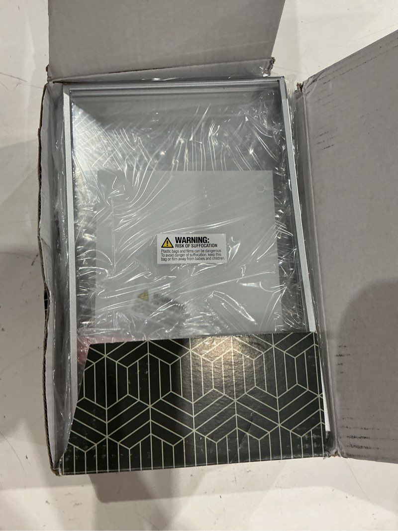 Condition photo showing Good Condition for silver picture frames double-sided, 6-pack 5x7 acrylic table number holders, clear easel stands for signs, silver frames for wedding table numbers, menu holders, photo displays for events and décor 5x7 silver
