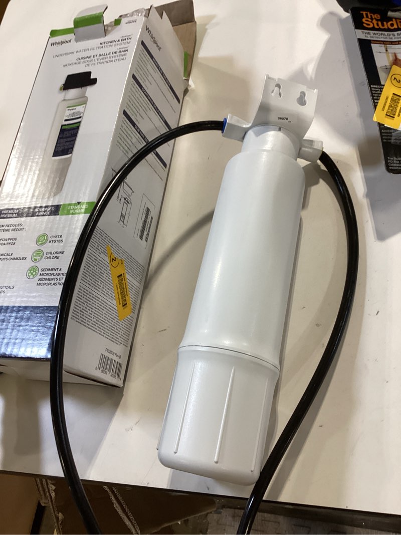 Condition photo showing Good Condition for whirlpool kitchen and bathroom single-stage carbon block under sink water filtration system