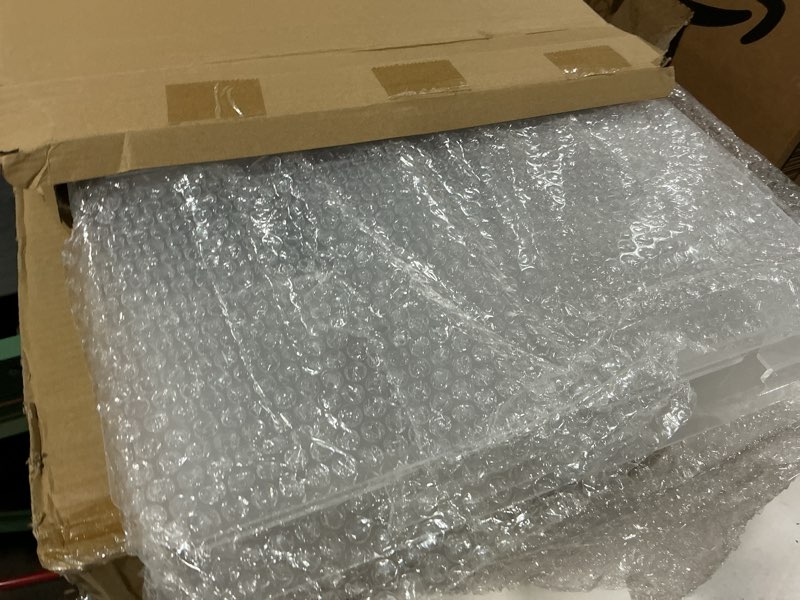 Condition photo showing Good Condition for weysat 4 pcs acrylic brochure holder wall mount 10 pockets pamphlet holder 4" wide clear plastic trifold flyer display stand multi slot literature postcard rack hanging rack for offices waiting room