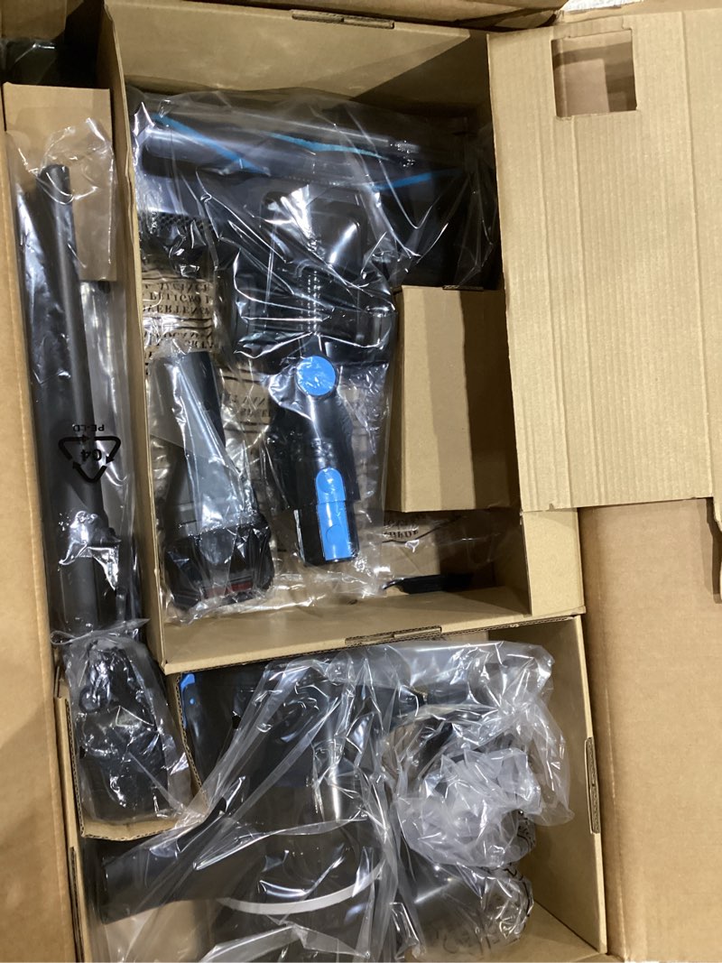 Condition photo showing New/Like New for Cordless Vacuum Cleaner, 580W/50Kpa/50Mins Stick Vacuum for Home, LED Touch Screen, Anti-Tangle, Wall Mount Charging Lightweight Rechargeable Vacuum for Carpet Pet Hair Hardwood Floor Blue, SIMILAR TO STOCK PHOTO, NOT TESTED
