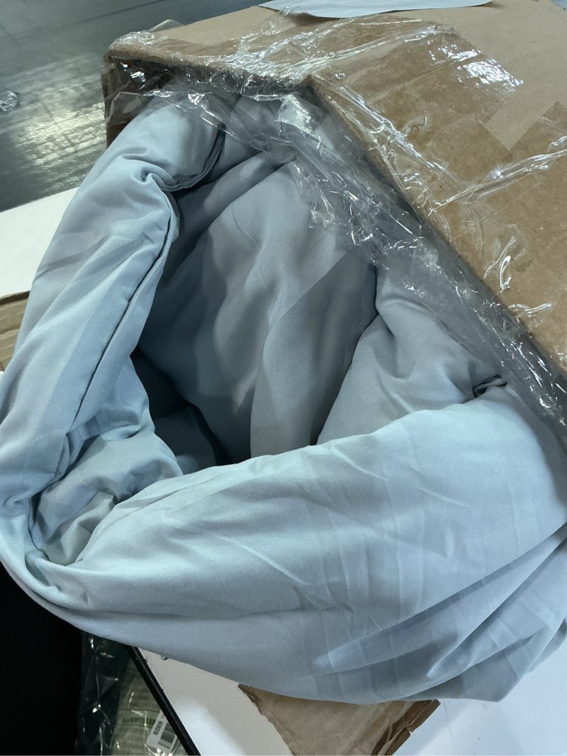 Condition photo showing As Is for weigelia Grey Queen Comforter Sets - Soft Warm Light Grey Comforter for Queen Size Bed (1 Comforter, 2 Pillowcases)