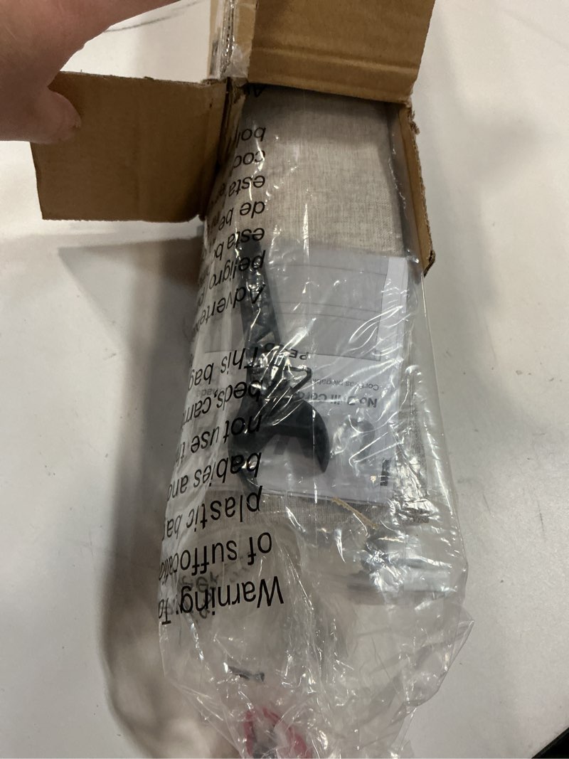 Condition photo showing Good Condition for LazBlinds No Drill Roman Shades for Windows, Cordless Blackout Window Shades with UV Protection, Polyester Fabric for Bedroom & Living Room, 34" W x 64" H, Beige Blackout - Faux Linen - Beige 34"W x 64"H