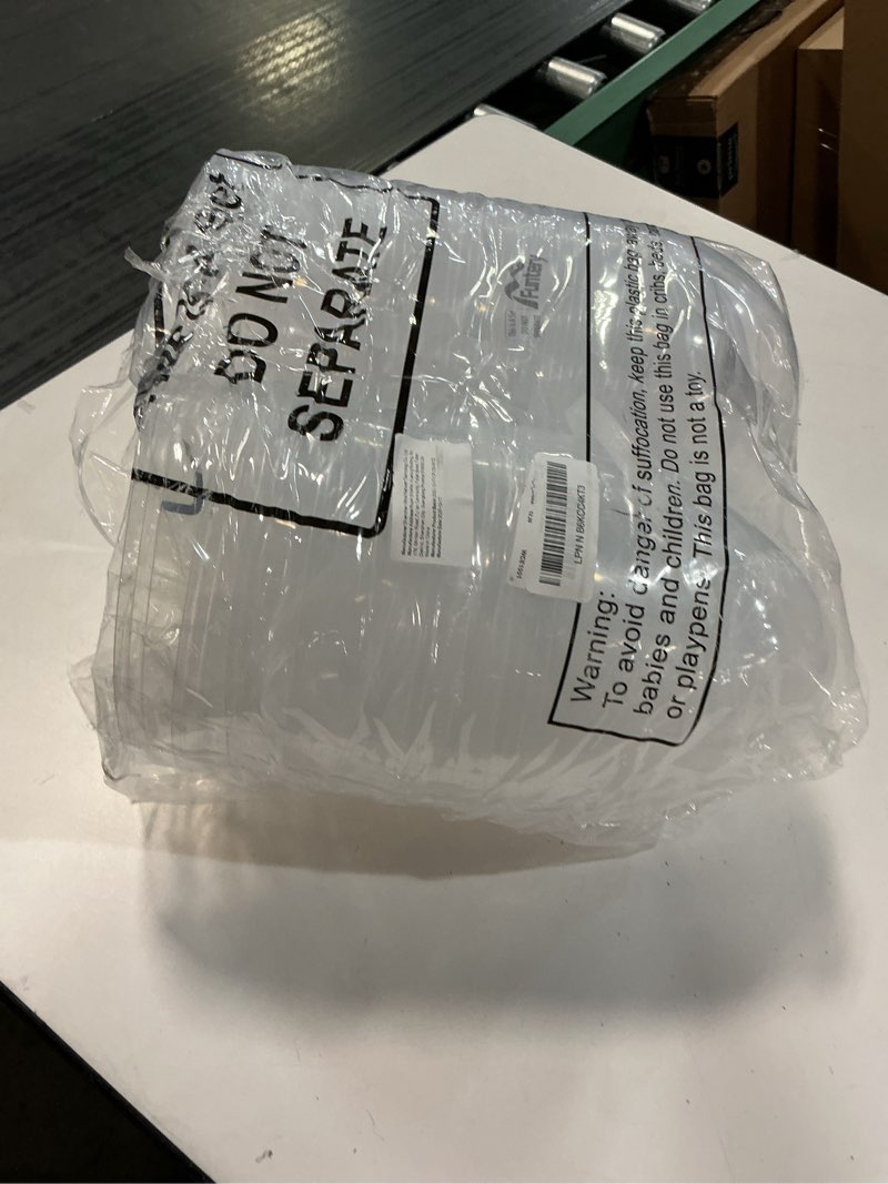 Condition photo showing Good Condition for funtery 8 pcs jumbo easter eggs 10 inch plastic giant easter eggs with handles, clear large baskets fillable big bunny egg shaped baskets containers decoration (transparent) 8 clear