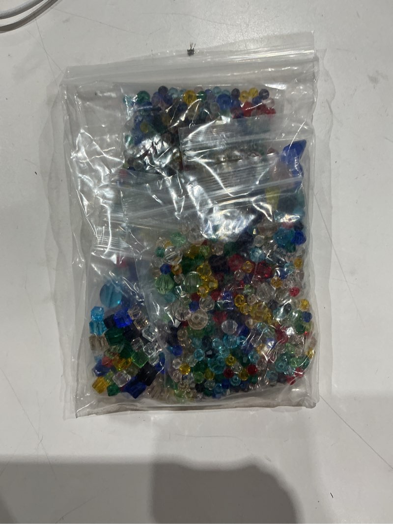 Condition photo showing Good Condition for kigeli 1280 pcs glass beads bulk assorted crystal beads for jewelry making faceted teardrop rondelle briolette for diy crafts necklace wristband earring kit(fashion,multicolor) fashion multicolor