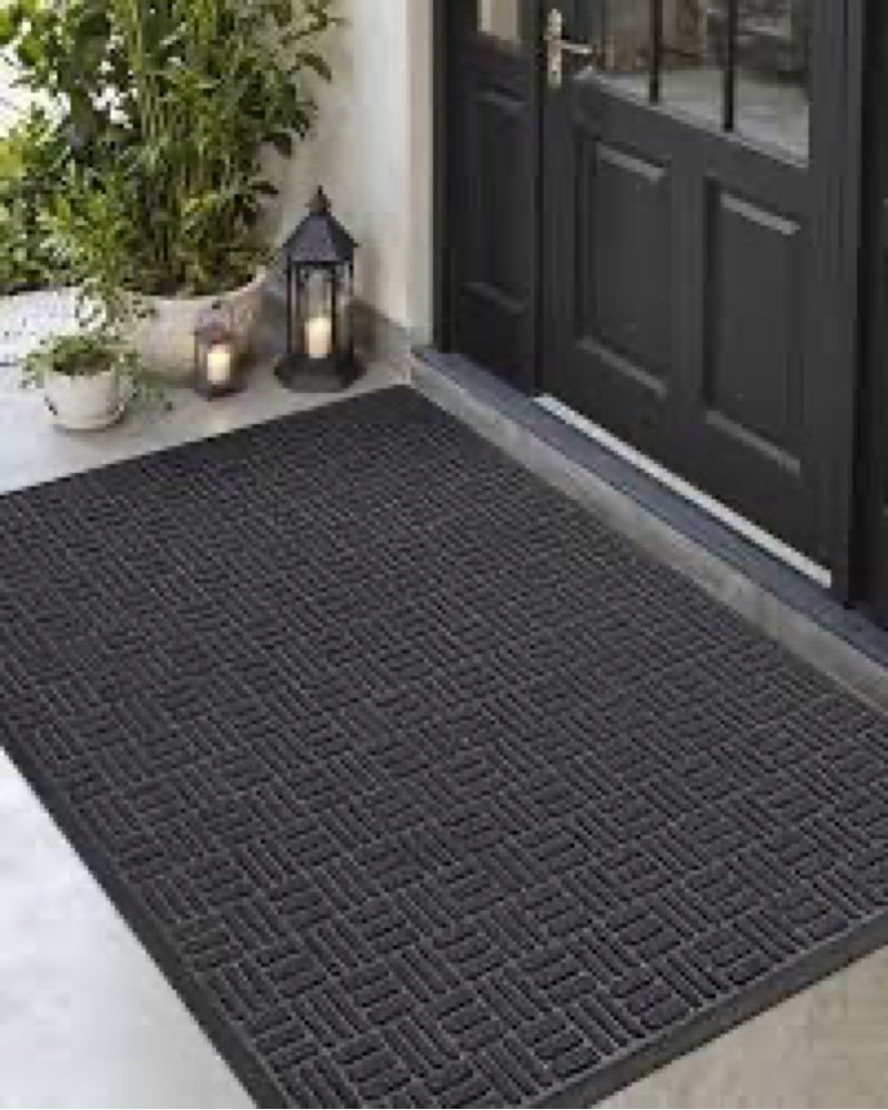 4' X 6' Durable Front Door Mat Indoor Outdoor Entrance, Commercial Door Floor Mat Heavy Duty Non-Sli