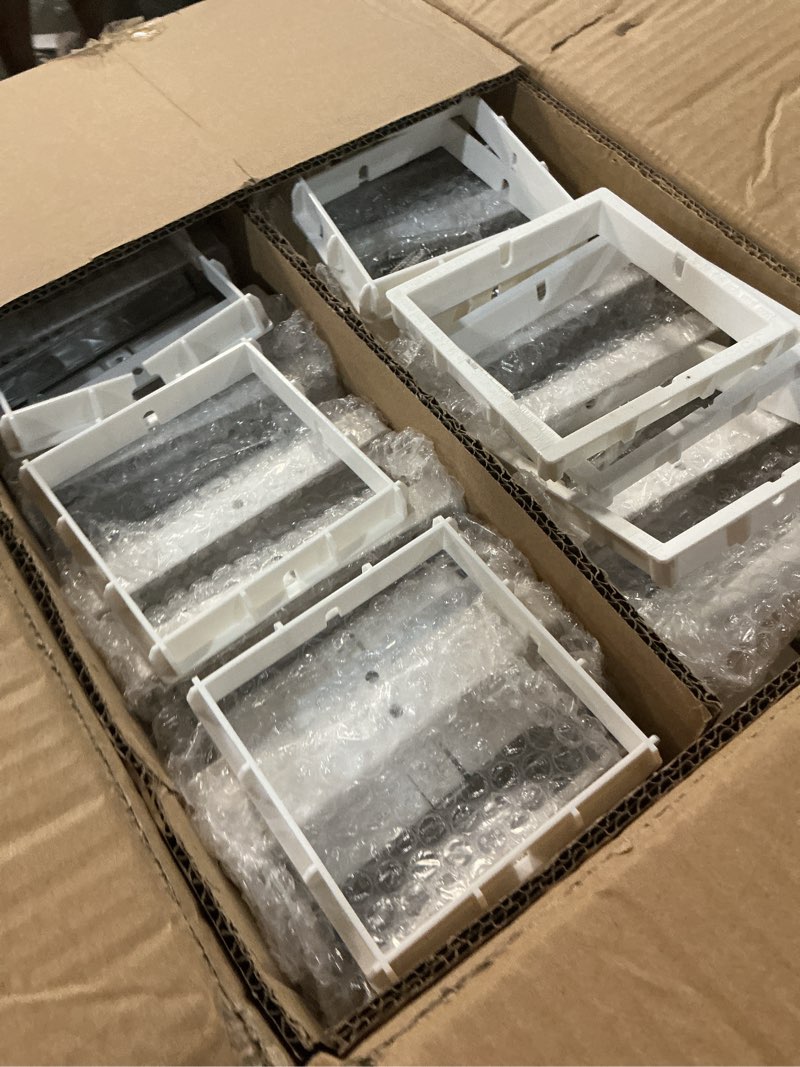 Condition photo showing Good Condition for solar post cap lights, 6500k cool white ip65 waterproof solar powered fence light for 4x4 wood post & 5x5 vinyl fence, deck patio garden yard outdoor landscape lighting, abs material white 16