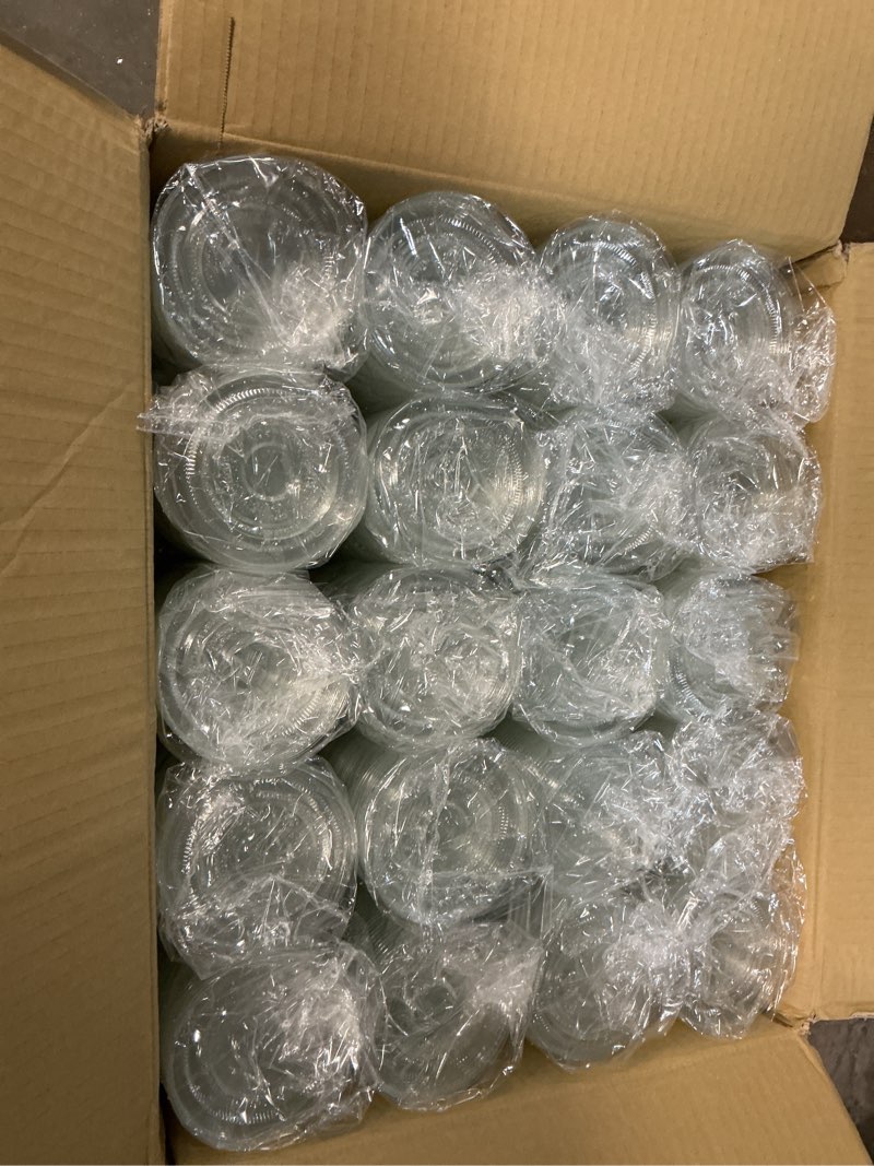 Condition photo showing New/Like New for bluestripe 30% recycled content cold cup flat lids, fits 9-24oz cups (qty:1000) **not certified compostable**