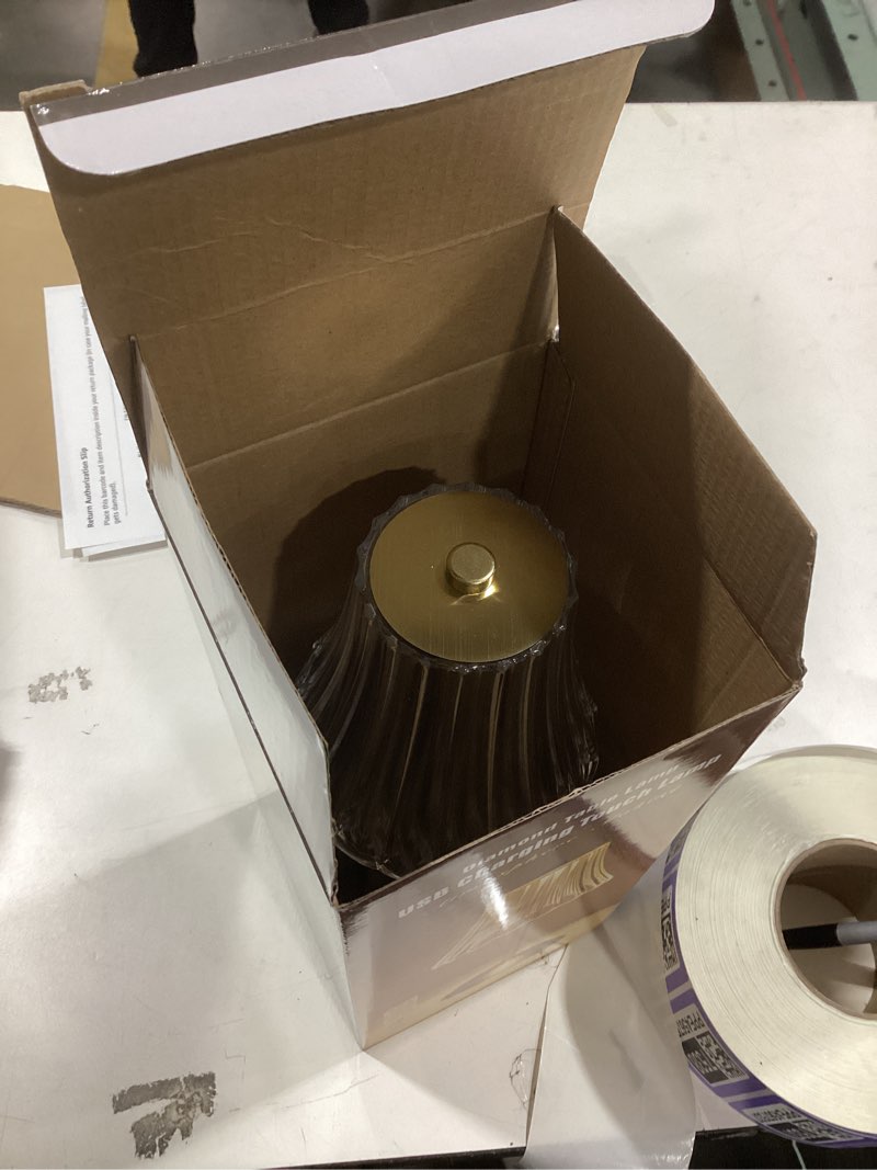 Condition photo showing Good Condition for Liliful LED Portable Cordless Table Lamp Touch Battery Operated Rechargeable Gold Desk Lamp 3 Color Dimmable for Bedroom Living Room Dining