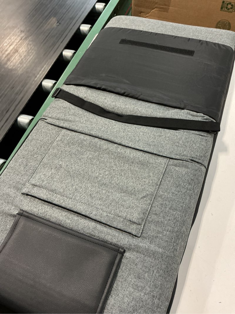 Condition photo showing Good Condition for floor chair with back support 14-position adjustable floor chair portable ground seating for adults & kids foldable meditation seat with japanese koyo bearings & washable linen cover (grey) grey & black regular