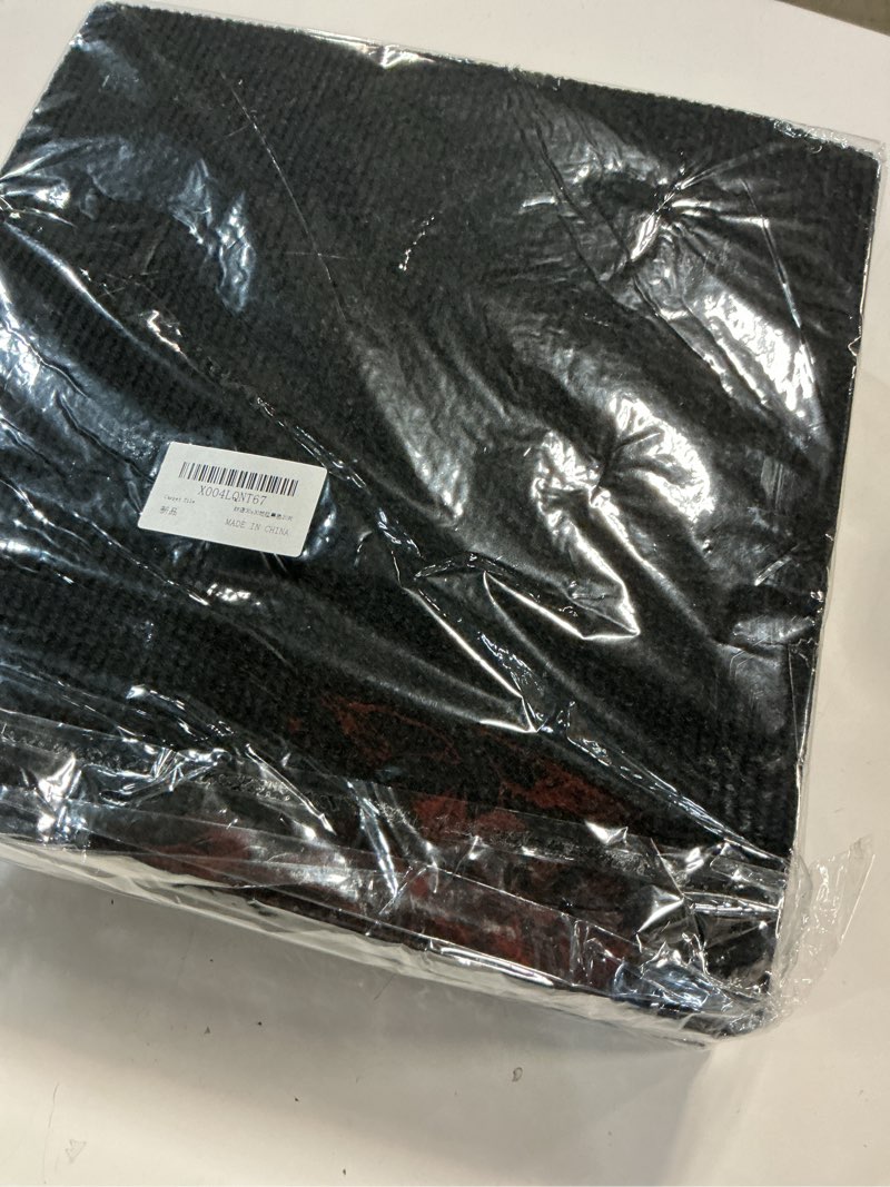 Condition photo showing New/Like New for Peel & Stick Carpet Tiles 12x12 Inch - Premium Self-Adhesive Floor Squares with Soft Padding - 20 Tiles/20 Sq Ft per Box (Easy Installation, Removable Carpeting for Home & Office) 20 PACK Black