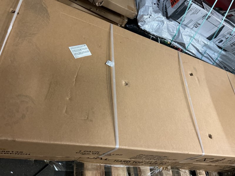 Condition photo showing New/Like New for 72 in. w x 24 in. d adjustable height black workbench for ready to assemble steel garage storage system