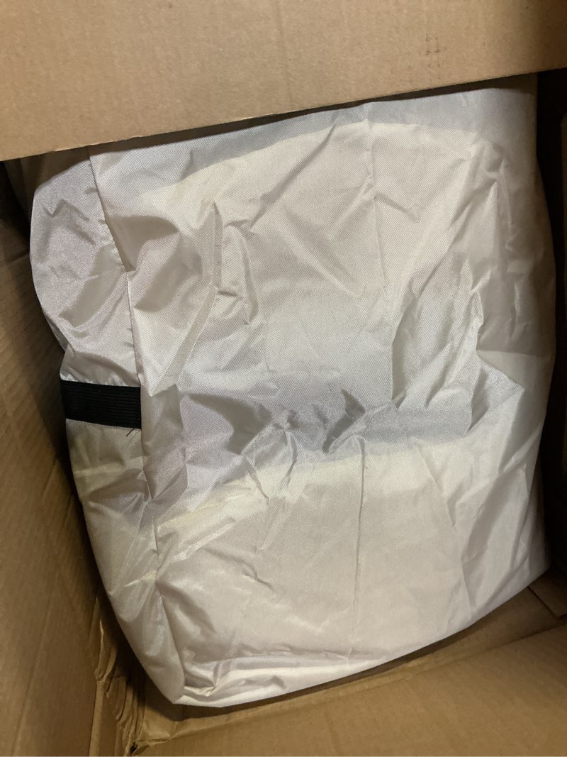 Condition photo showing New/Like New for Inflatable Tent with Skylight, Quick Setup Blow Up Tents with Pump, Hot Tent with Stove Jack, Waterproof Oxford Inflatable House for Camping, Air Glamping Tents for Camping Adult 4-6 Person Off White