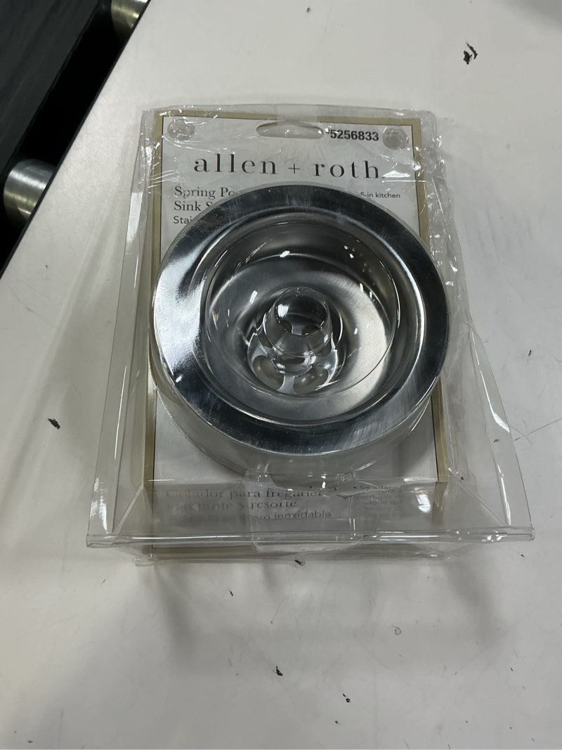 Condition photo showing Good Condition for allen + roth 4.5-in stainless steel rust resistant strainer with lock mount included