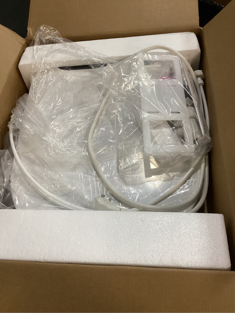 Condition photo showing Good Condition for electric bidet toilet seat, elongated, warm water with air dryer, heated seat and slow close lid, front and rear wash, led nightlight, wireless remote, white, 101 oval