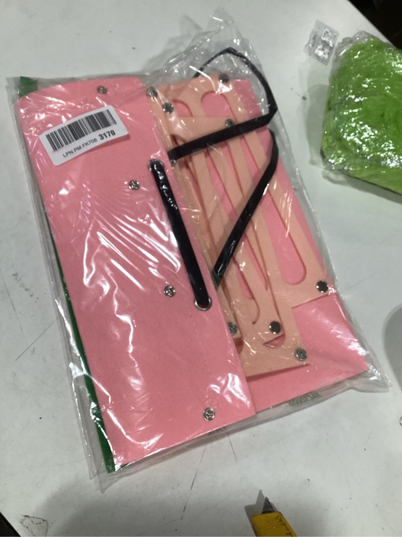 Condition photo showing Good Condition for Vimiv Hair Bows Holder & Organizer w/Large Capacity, 16 Ribbons,Bows Organizer, Baby Hair Accessory Storage Display with Sturdy Rope, Wall Hanging for Girl Room & Nursery Decor 13.7x26 Inch (Pack of 1) Adorable Pink
