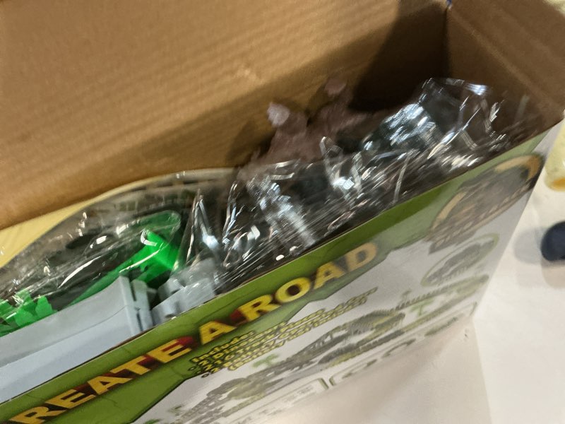 Condition photo showing Good Condition for Dinosaur Toys,Create A Dinosaur World Road Race,Flexible Track Playset and 2 pcs Cool Dinosaur car for 3 4 5 6 Year & Up Old boy Girls Best Gift Green