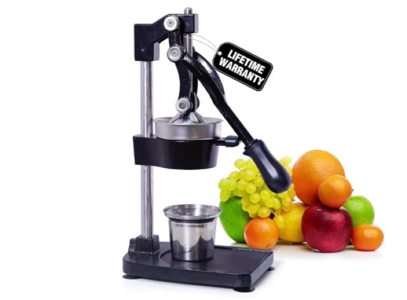 Manual Cast Iron Citrus Juicer,Commercial Hand Press,Heavy Duty Countertop Squeezer for Fresh Orange
