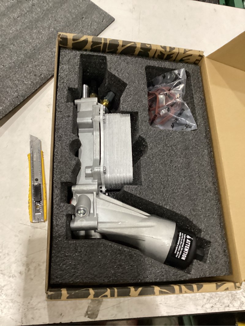 Condition photo showing Good Condition for mishimoto aluminum oil filter housing kit, compatible with pentastar 3.6l & 3.2l, 2011-2017
