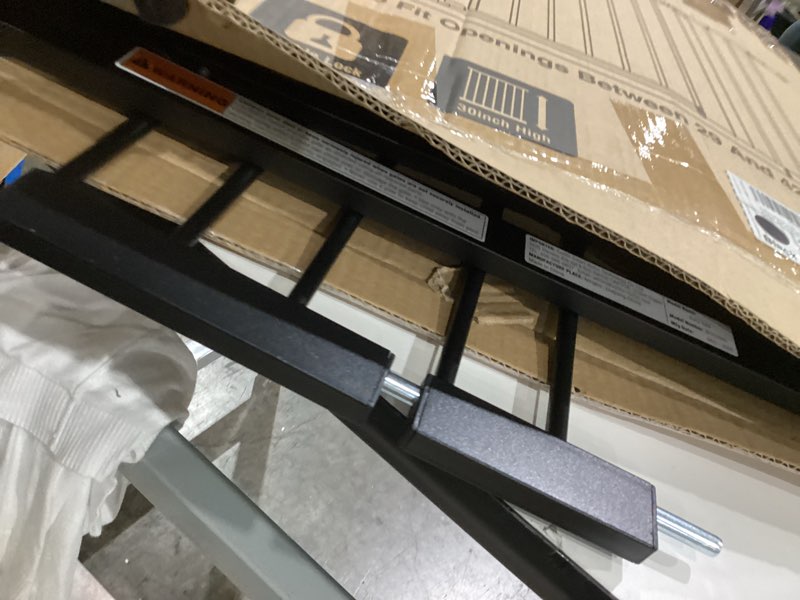 Condition photo showing Good Condition for keny 29"-42.5" baby gate for stairs, auto close safety dog gate, pressure mounted easy walk through pet gate for doorways, durable stair gate, 30" tall, black black 29-42.5"wide, 30"tall