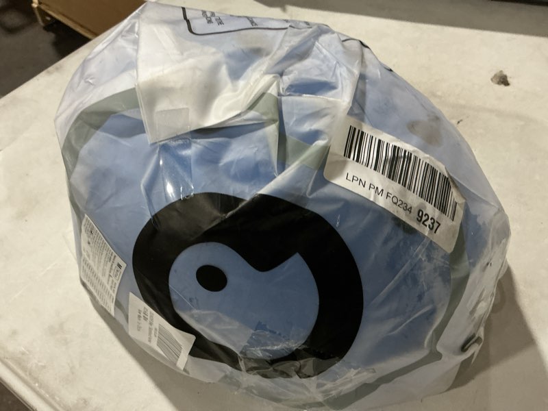 Condition photo showing Good Condition for kids bike helmet, adjustable and multi-sport, from toddler to youth, 3 sizes blue medium: 21.3" - 22.4"