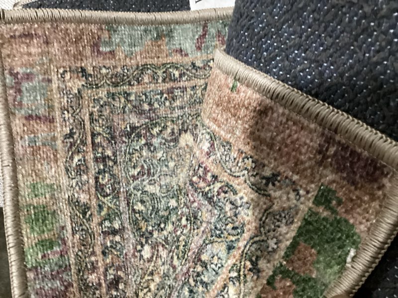 Condition photo showing Good Condition for well woven asha collection elegant teal blue oriental runner rug perfect for hallway or entryway ideal for high-traffic areas with vintage-inspired low pile g. teal 2'7\" x 9'6\" (rectangular)