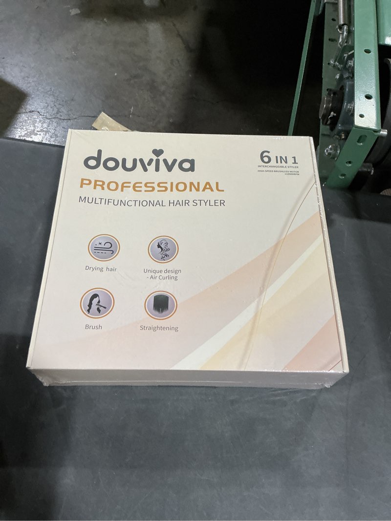 Condition photo showing New/Like New for 7MAGIC 6 in 1 Multi Hair Styler Dryer Brush, 110,000 RPM High-Speed, Negative Ionic, Fast Drying for Professional Blow Dry, Curling, Volumizing, Straightening and Styling, Gold