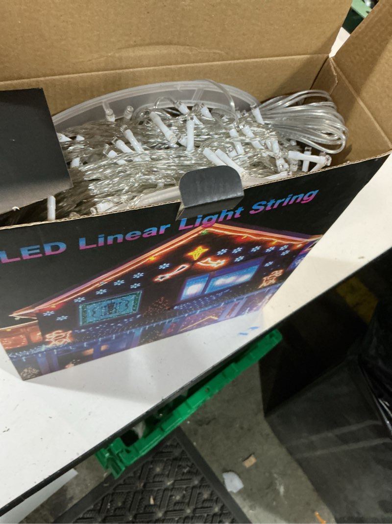 Condition photo showing New/Like New for 400ft extra long christmas string lights with remote, led outdoor waterproof fairy lights, connectable timer dimmable holiday lights for roof, wedding, party, garden decorations (warm white) 400ft, warm white