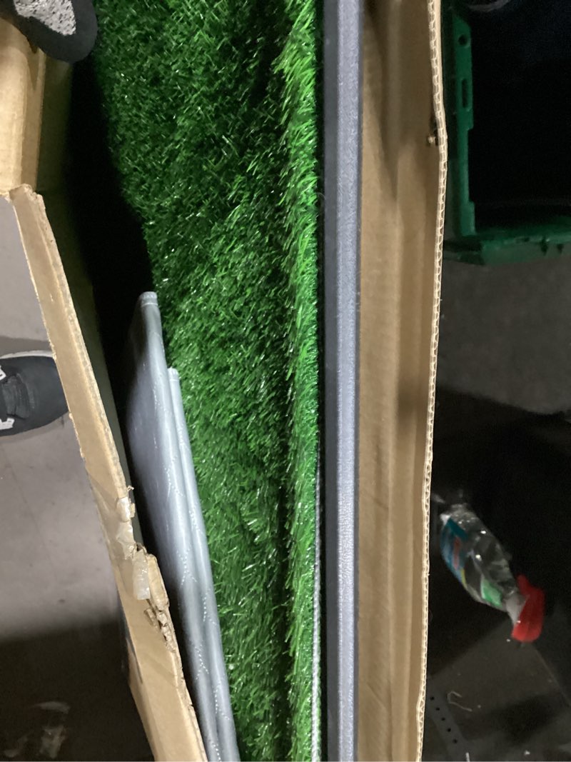 Condition photo showing New/Like New for Dog Grass Large Potty Patch, Dog Litter Boxes Artificial Grass Bathroom Turf for Pet Training, Washable Puppy Pee Pad, Perfect Indoor/Outdoor Portable Potty Pet Loo (Potty system-47.6"x29.2") 3-layered design XXXL-47.6"x29.2"