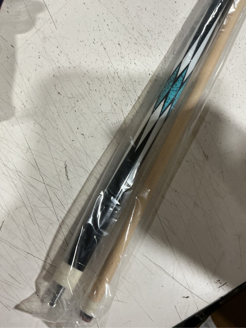 Condition photo showing Good Condition for pool cue stick - 58 inch canadian maple billiard pool stick 19oz blue