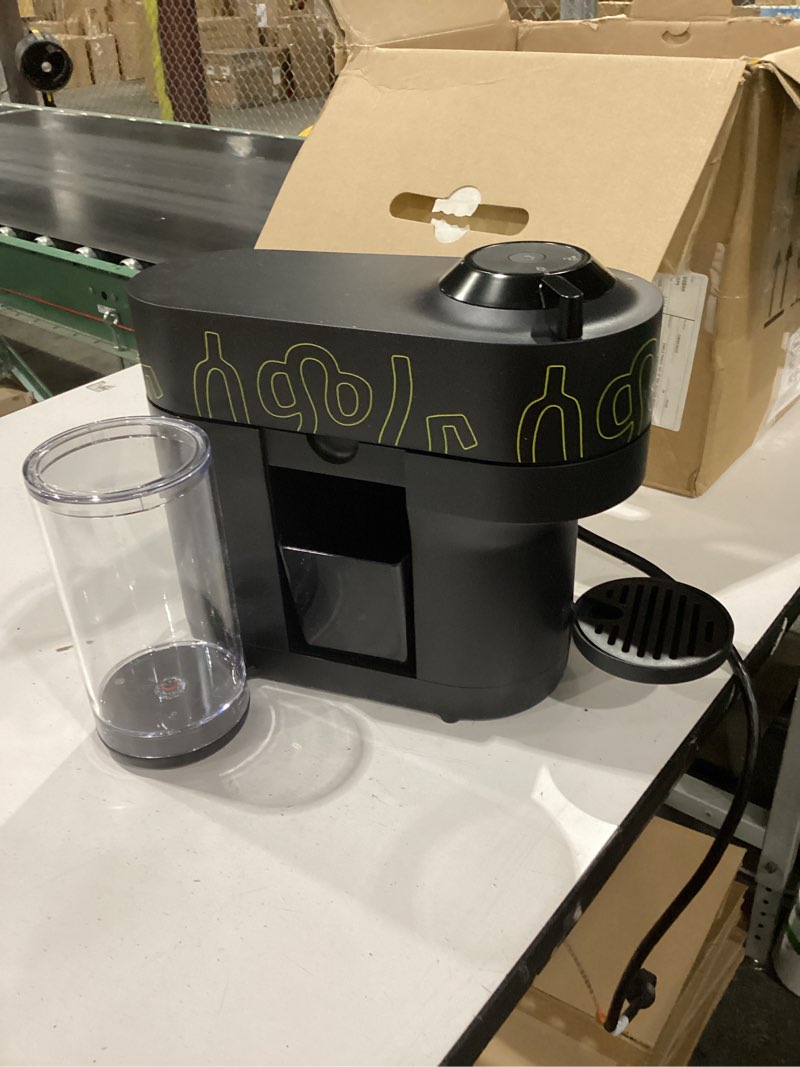 Condition photo showing As Is for not tested nespresso vertuo pop+ coffee and espresso maker by de'longhi, samra origins by the weeknd vertuo buna yellow machine only buna yellow