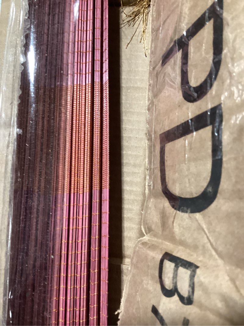 Condition photo showing Good Condition for ChumDecor Bamboo Fan Wall Decor,Japanese Chinese Wall Fans Decor, Boho Hanging Headboard,Decorative Folding Fan for Over Bed Decorations (Terracotta, 40inch) Terracotta 40"L x 37"W