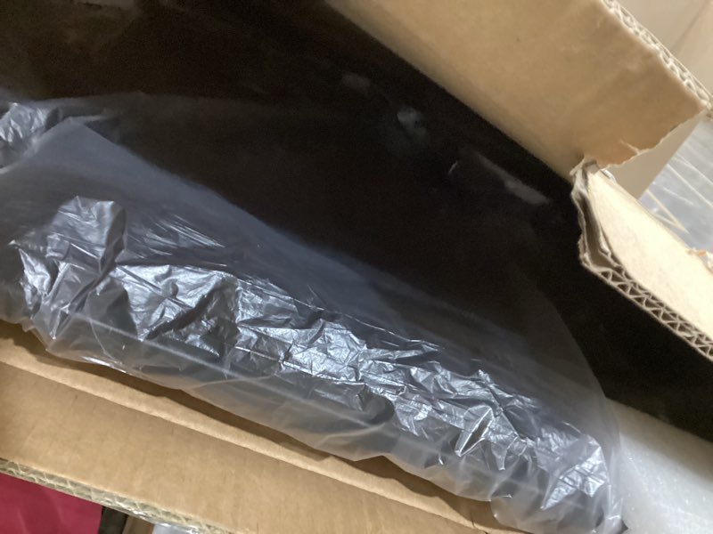 Condition photo showing As Is for Hosim Large LED Message Writing Board 35"x27" Illuminated Erasable Neon Restaurant Menu Sign Light Board with 8 Colors Markers, 16 Lighting Colors DIY Message Chalk Board for Christmas Promotions Colorful 35"x27"