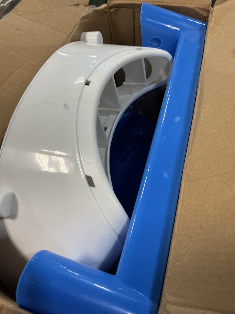 Condition photo showing As Is for Potty Training Seat ?SKYROKU Potty Training Toilet with Step Stool Ladder, for Kids Boys Girls Toddlers - Comfortable Safe Potty Seat with Anti-Slip Pads Ladder (8838-DarkBlue)