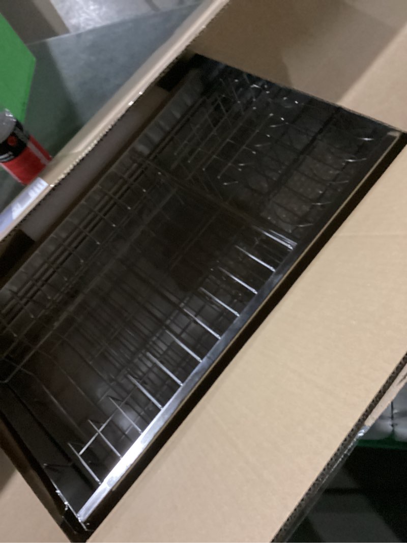 Condition photo showing Good Condition for 3 Tier Extra Large Stainless Steel Expandable Over The Sink Dish Drainer Drying Rack, Rust Proof Metal, Space Saving, Modern Silver Big Capacity Extendable Plate Strainers Above Kitchen Counter Silver Over Sink 3 Tier