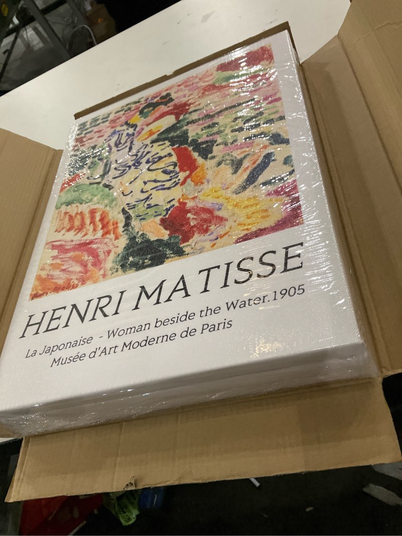 3Pcs Henri Matisse Canvas Wall Art Vintage Colorful Abstract?Landscape at Collioure? La Japonaise Th