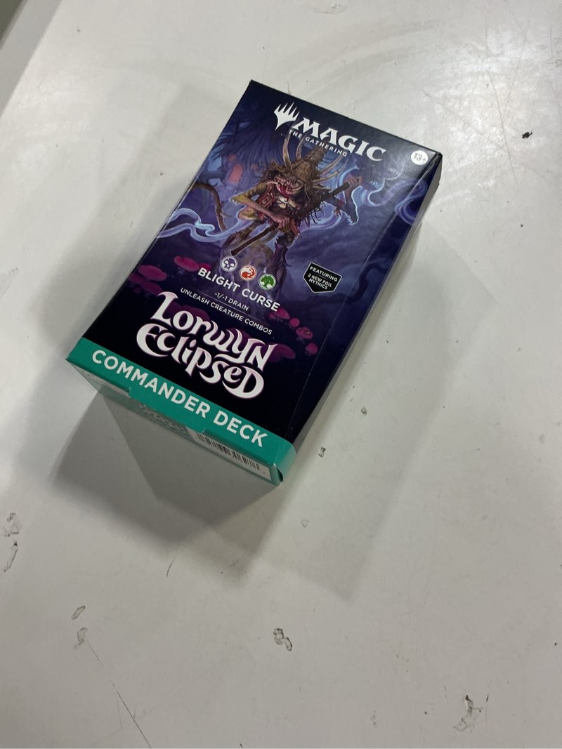 Condition photo showing New/Like New for magic: the gathering lorwyn eclipsed - commander deck | blight curse