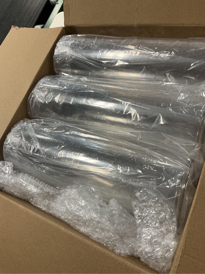 Condition photo showing New/Like New for nuogo 12 pcs plastic clear cylinder vase for home 12 inch acrylic flower clear vase centerpiece for centerpieces wedding party decorations