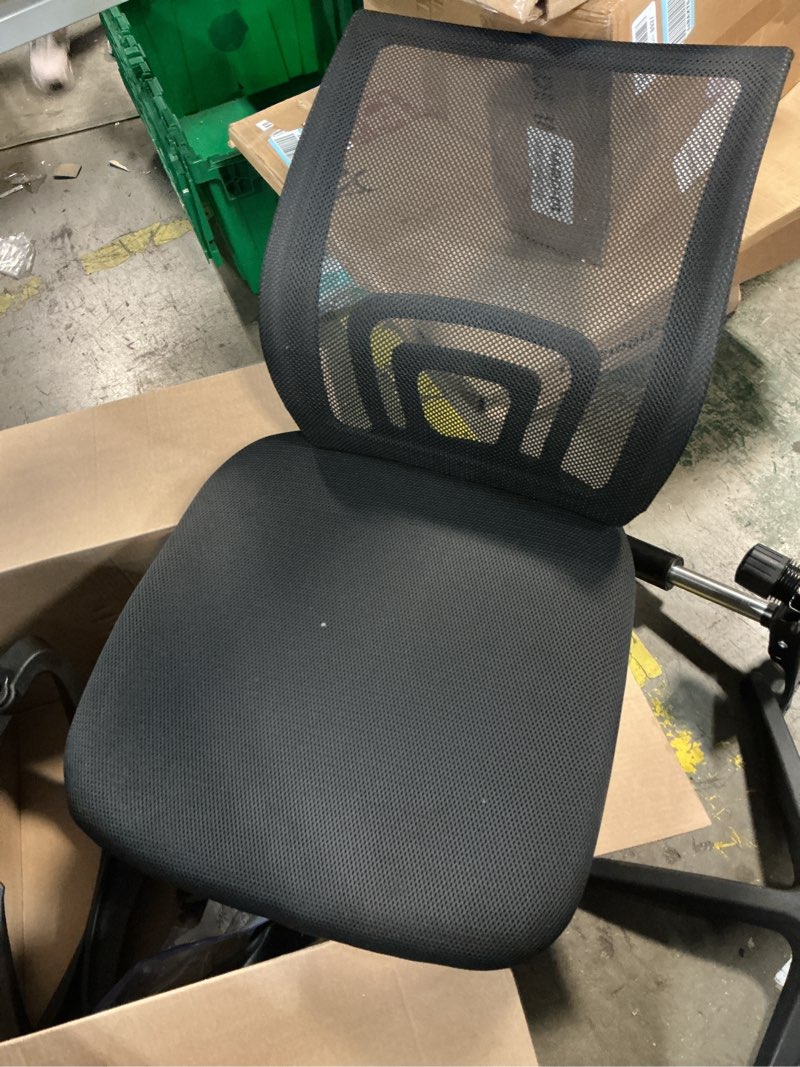 Condition photo showing As Is for jonpony ergonomic office chair, lumbar support, adjustable height with armrests for adults,black