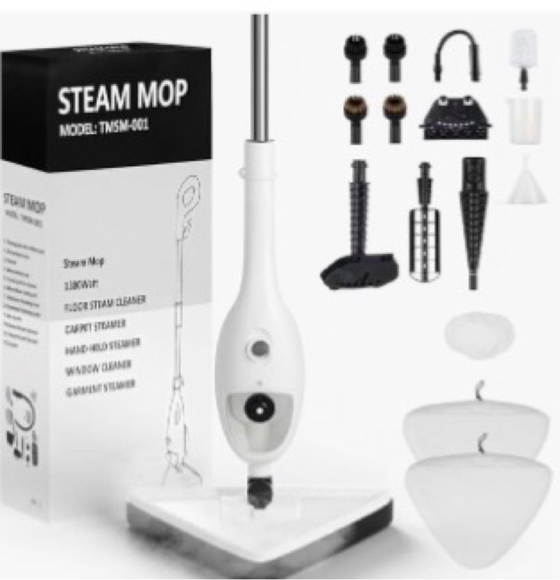 ceyodo 15-in-1 steam mops with detachable handheld steamer, multipurpose steam cleaner mop for hardw