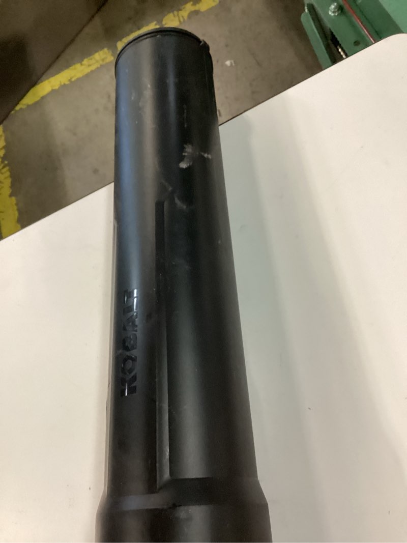 Condition photo showing As Is for kobalt 40-volt 600-cfm 130-mph battery handheld leaf blower 4 ah battery included charger not included