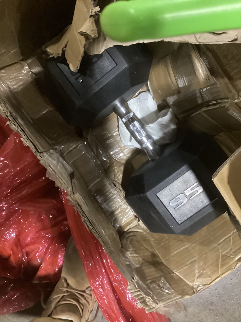 Condition photo showing Good Condition for CAP Barbell Coated Hex Dumbbell Weight | Multiple Options Chrome Handle 95 lb