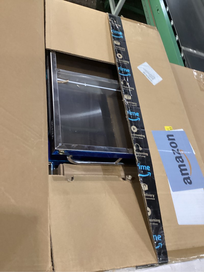 Condition photo showing Good Condition for vevor 2-shelf lab cart with wheels stainless steel rolling cart lab cart utility cart with high-polish stainless steel 2 lockable wheels for fixing 2 shelves