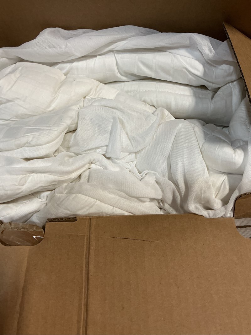 Condition photo showing As Is for Serta ComfortSure Queen Mattress Cover, Fitted Pillow Top Mattress Pad, Super Soft and Breathable Quilted Cotton Protector with 18" Elastic Deep Pockets for Secure Fit, White