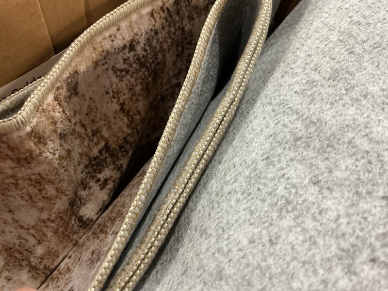 Condition photo showing Good Condition for Nakagishi 8X10 Area Rugs for Living Room: Washable Modern Abstract Rug with Non-Slip Silicone Backing Low Pile Soft Carpet for Bedroom & Dining Decor Ideal for Families with Kids and Pets-Brown 8' x 10' (Rectangular) Brown