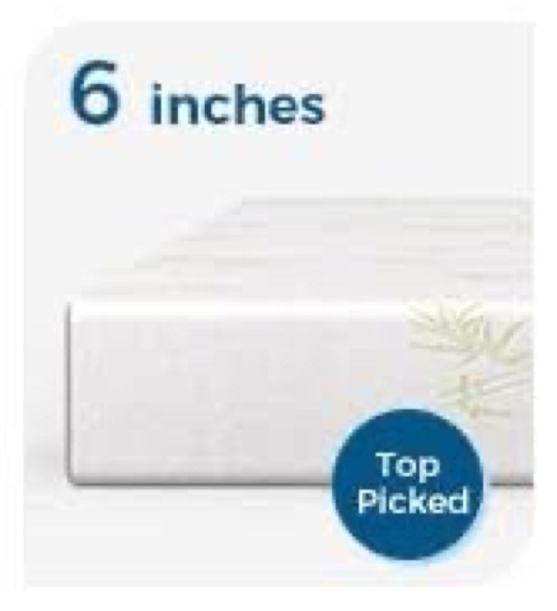  Inofia 6 Inch Tri F. ze Bed (75\" x 25\"x 6\") 